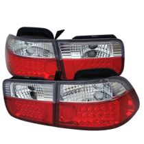Honda Civic 96-00 2Dr LED Bakljus - Röda Klara Spyder Auto